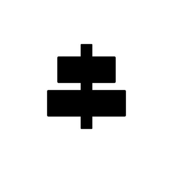 Вирівнювання Іконок Векторний Шаблон Ілюстрація Логотипу — стоковий вектор
