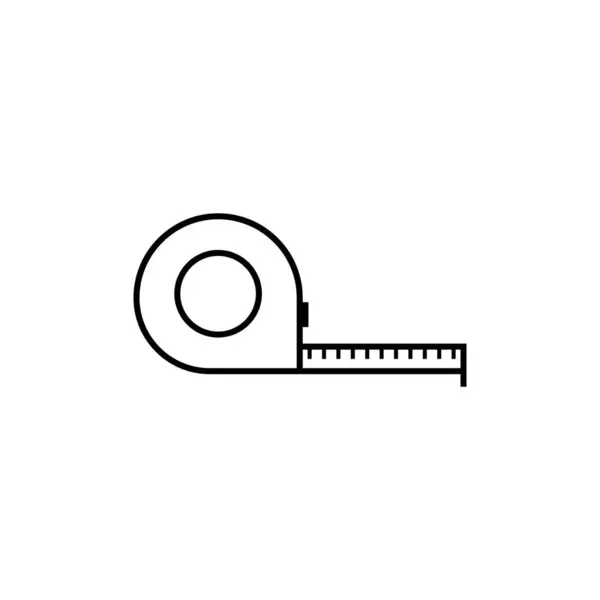 Liniaal Pictogram Vector Template Illustratie Logo Ontwerp — Stockvector