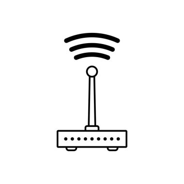 router simgesi vektör şablonu çizim logosu tasarımı