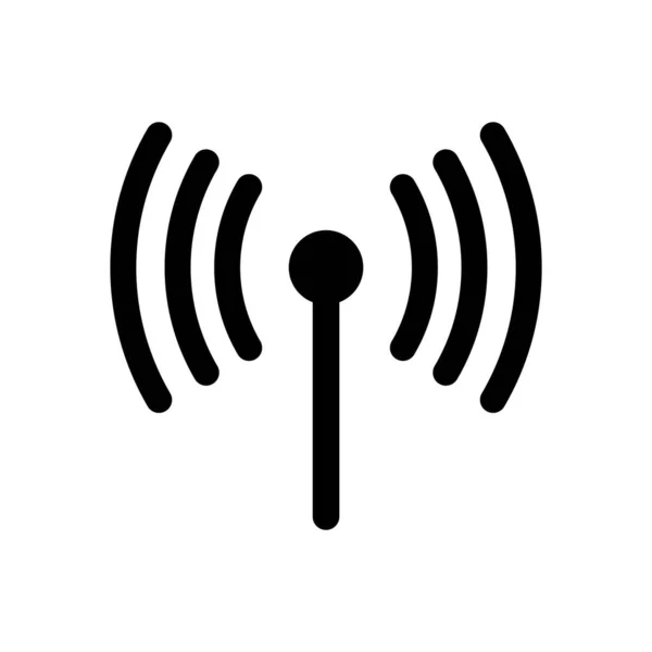 Icono Antena Vector Plantilla Ilustración Logo Diseño — Archivo Imágenes Vectoriales
