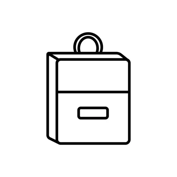 バッグアイコンベクターテンプレートイラストロゴデザイン — ストックベクタ