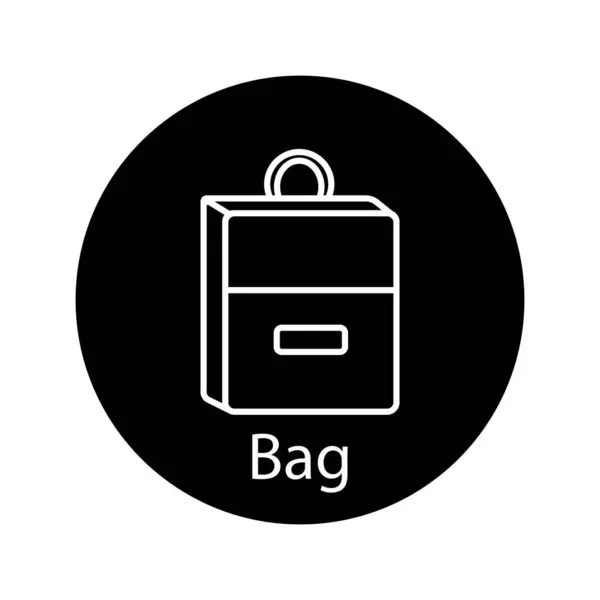 Τσάντα Εικονίδιο Διάνυσμα Πρότυπο Εικονογράφηση Λογότυπο Σχεδιασμό — Διανυσματικό Αρχείο
