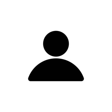 Kişi ikonu vektör şablonu çizim logo tasarımı