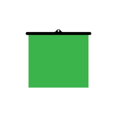 yeşil ekran ikonu vektör şablonu logo tasarımı