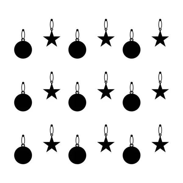 Kerstmis Pictogram Vector Template Illustratie Logo Ontwerp — Stockvector