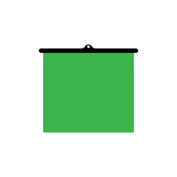 Grüne Bildschirm Symbol Vektor Vorlage Illustration Logo Design — Stockvektor