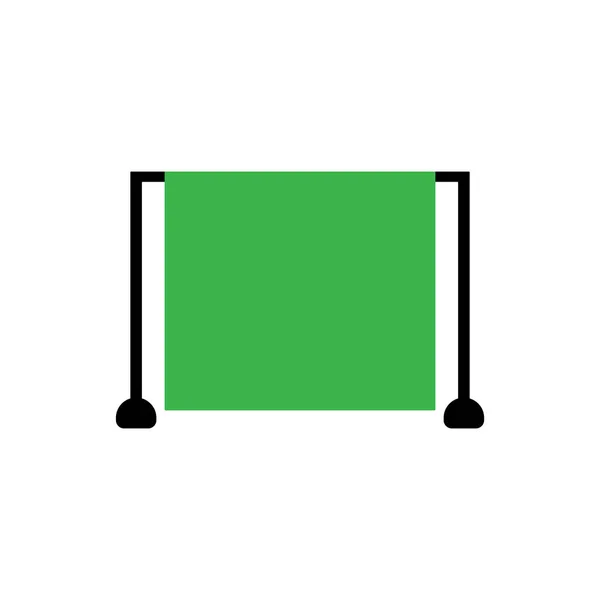 绿色屏幕图标矢量模板图标设计 — 图库矢量图片