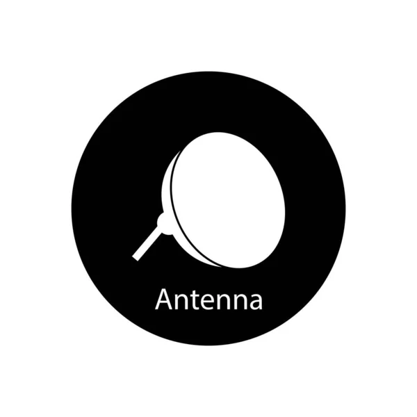 Icono Antena Vector Plantilla Ilustración Logo Diseño — Archivo Imágenes Vectoriales