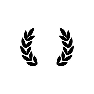 Buğday simgesi vektör şablonu çizim logosu tasarımı