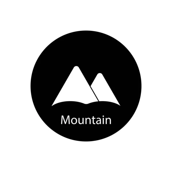 Montanha Ícone Vetor Modelo Ilustração Logotipo Design — Vetor de Stock