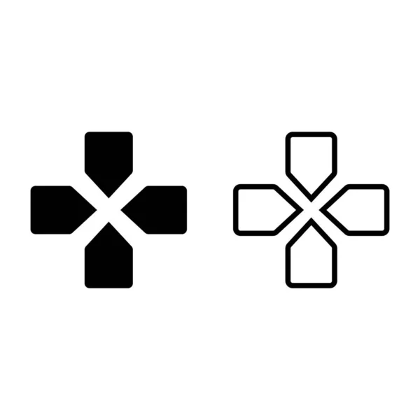 Gamepad Taste Symbol Vektor Vorlage Illustration Logo Design — Stockvektor