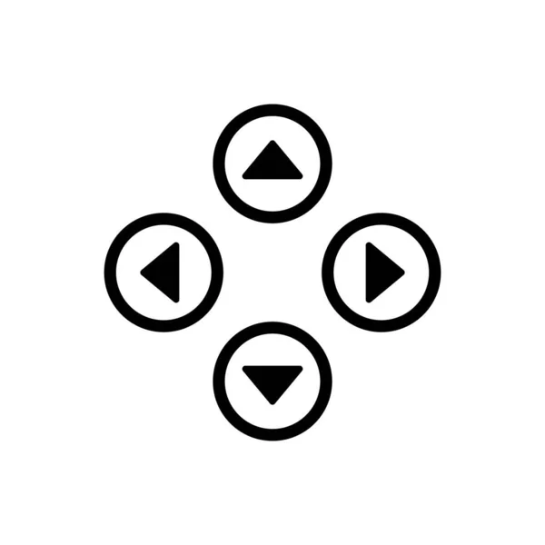 Дизайн Логотипа Векторного Шаблона Иконки Геймпада — стоковый вектор