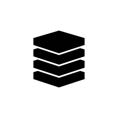 katman simgesi vektör şablonu çizim logosu tasarımı