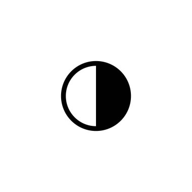 kontrast simgesi vektör şablonu çizim logosu tasarımı