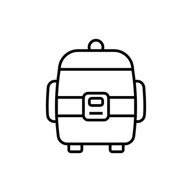 pilav pişirici simgesi vektör örnekleme logo tasarımı