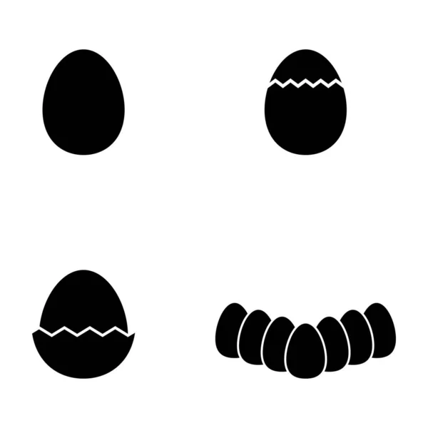 Egg Icon Vector Template Illustration Logo Design — Stock Vector