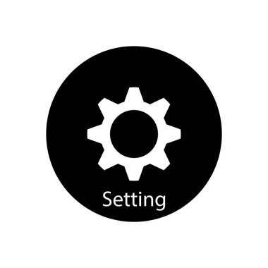 ayar simgesi vektör şablonu logo tasarımı