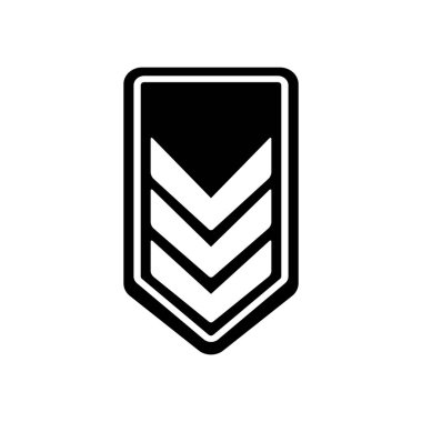 askeri kademe simge vektör şablon logo tasarımı