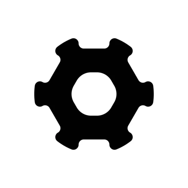 Settings Icon Vector Template Illustration Logo Design — Stock Vector