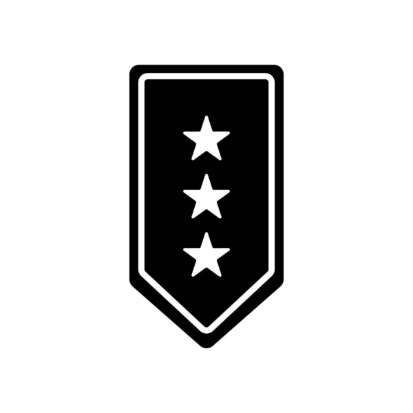 Vojenská Hodnost Ikona Vektorové Šablony Ilustrační Logo Design — Stockový vektor