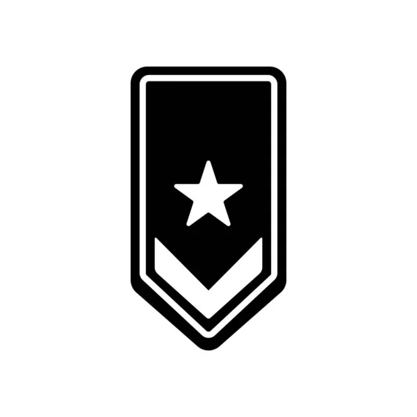 Askeri Kademe Simge Vektör Şablon Logo Tasarımı — Stok Vektör