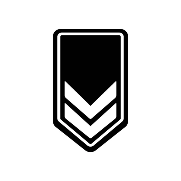 Vojenská Hodnost Ikona Vektorové Šablony Ilustrační Logo Design — Stockový vektor