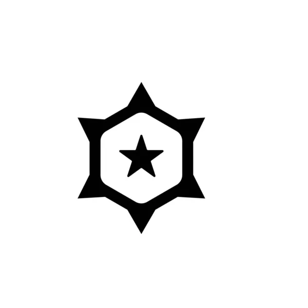 Modèle Vectoriel Icône Grade Militaire Illustration Logo Design — Image vectorielle