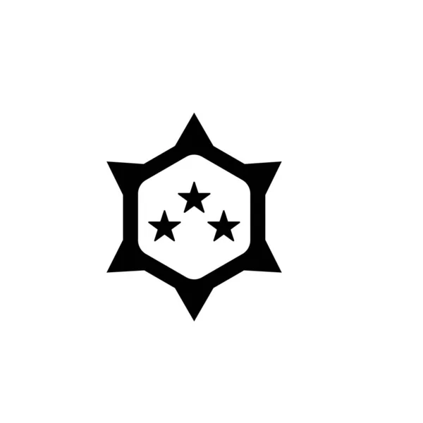 Militer Ikon Peringkat Vektor Template Desain Logo Ilustrasi - Stok Vektor