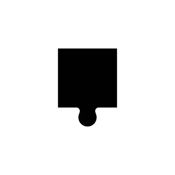 Icono Rompecabezas Vector Plantilla Ilustración Logo Diseño — Vector de stock