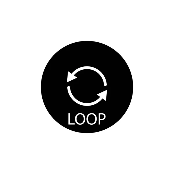Schleifensymbol Vektor Vorlage Illustration Logo Design — Stockvektor