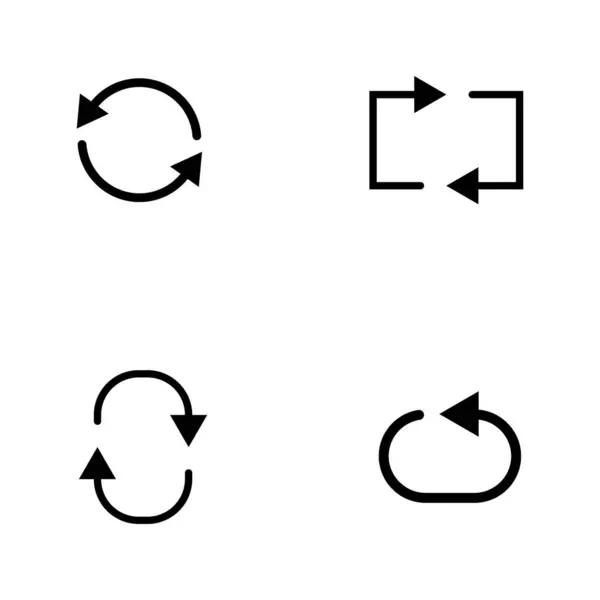 Βρόχο Εικονίδιο Διάνυσμα Πρότυπο Εικονογράφηση Λογότυπο Σχεδιασμό — Διανυσματικό Αρχείο
