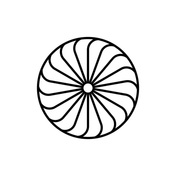 Ícone Espiral Vetor Modelo Ilustração Logotipo Design — Vetor de Stock