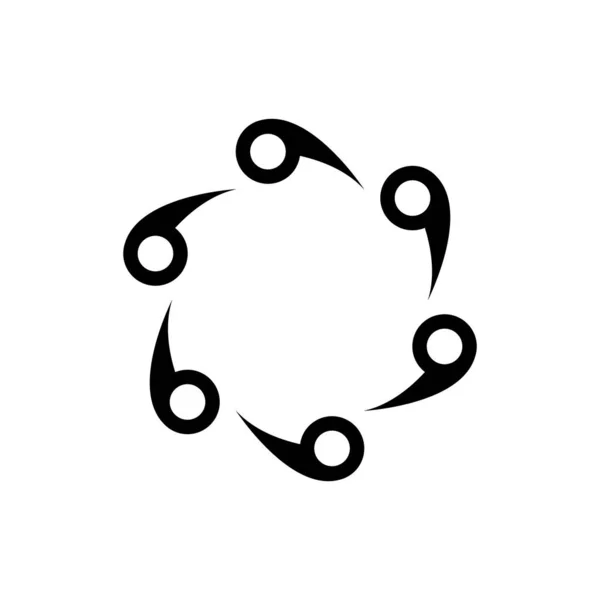 Spiral Ikon Vektor Mall Illustration Logotyp Design — Stock vektor