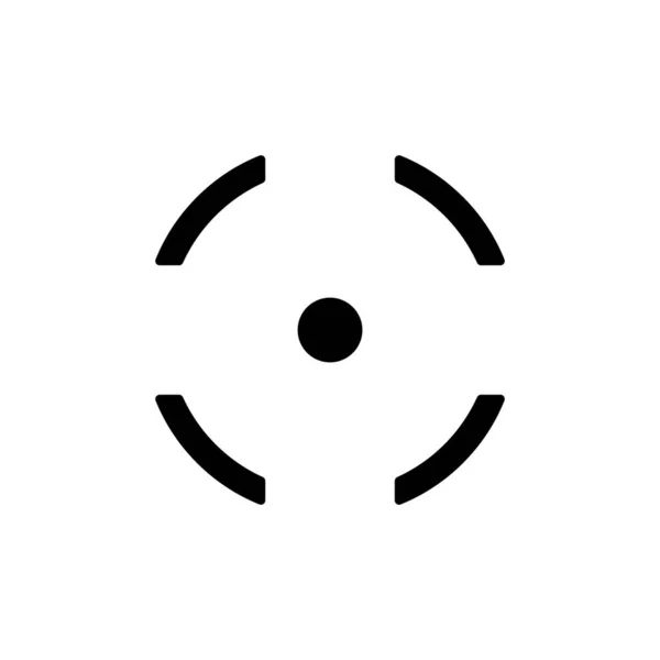 Icono Precisión Vector Plantilla Ilustración Logo Diseño — Vector de stock