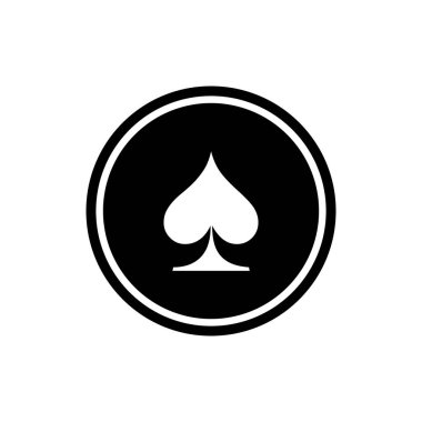 oyun kartı simgesi vektör şablonu logo tasarımı