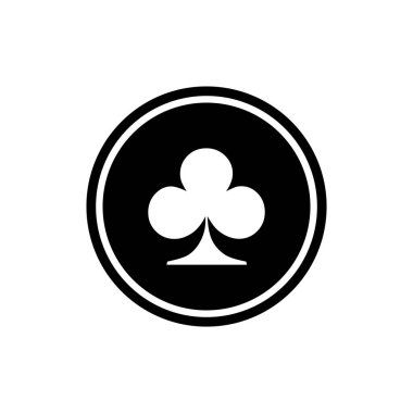 oyun kartı simgesi vektör şablonu logo tasarımı