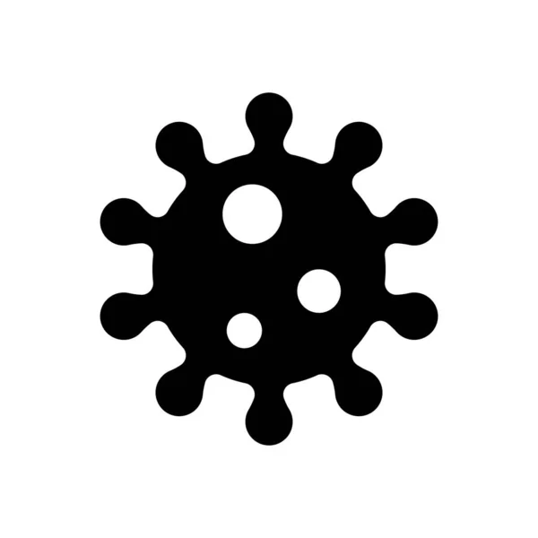 Virüs Simgesi Vektör Şablonu Çizim Logosu Tasarımı — Stok Vektör