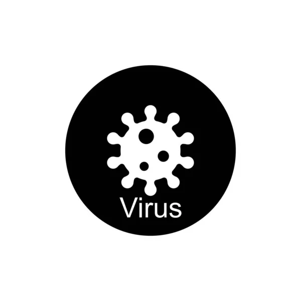Virus Ikon Vektor Mall Illustration Logotyp Design — Stock vektor