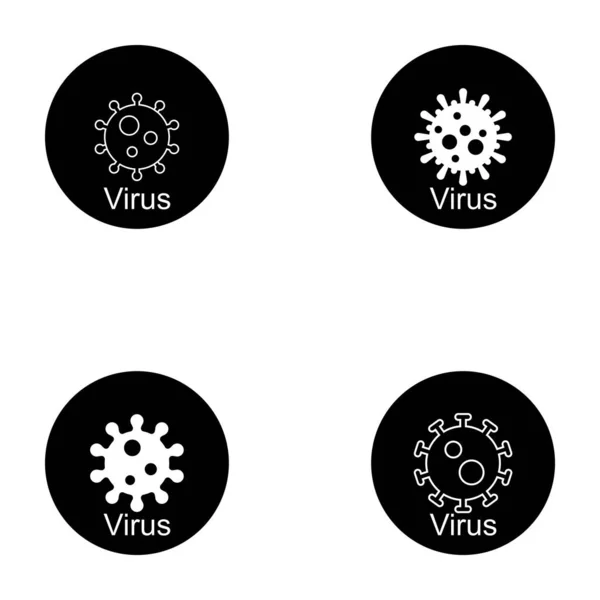 Дизайн Логотипа Векторного Шаблона Вирусной Иконки — стоковый вектор