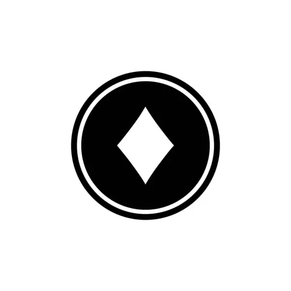 Ikona Karty Gry Wektor Szablon Ilustracji Projekt Logo — Wektor stockowy