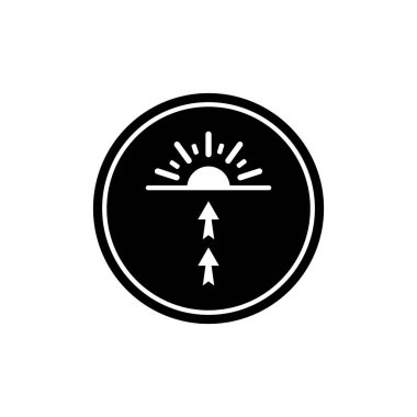 gündoğumu simgesi vektör şablonu logo tasarımı