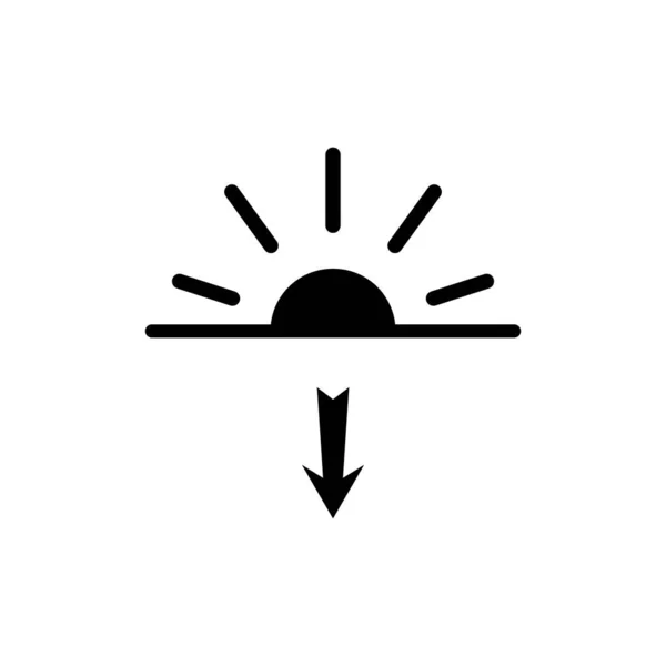 Návrh Loga Vektorové Šablony Západu Slunce — Stockový vektor