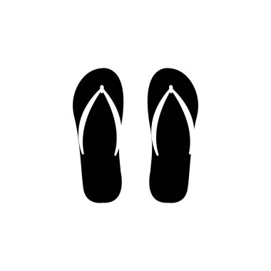 Sandalet simgesi vektör şablonu çizim logosu tasarımı