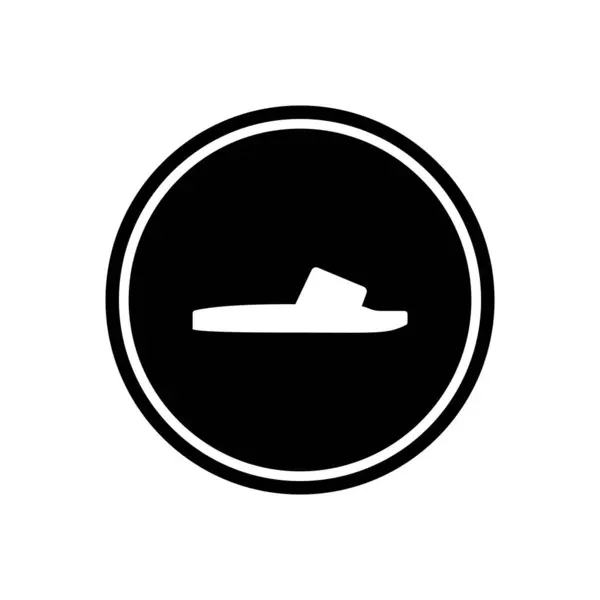 Modèle Vectoriel Icône Sandale Illustration Logo Design — Image vectorielle