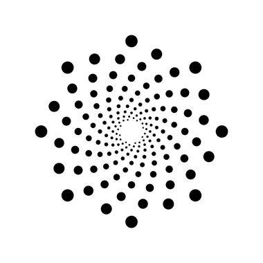 spiral simge vektör şablonu çizim logosu tasarımı