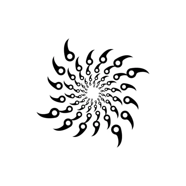 Espiral Icono Vector Plantilla Ilustración Logo Diseño — Vector de stock