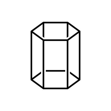 Altıgen 3d simge vektör şablonu çizim logosu tasarımı