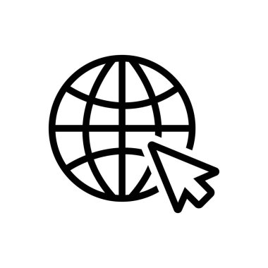 simge internet vektör şablonu illüstrasyon logo tasarımı