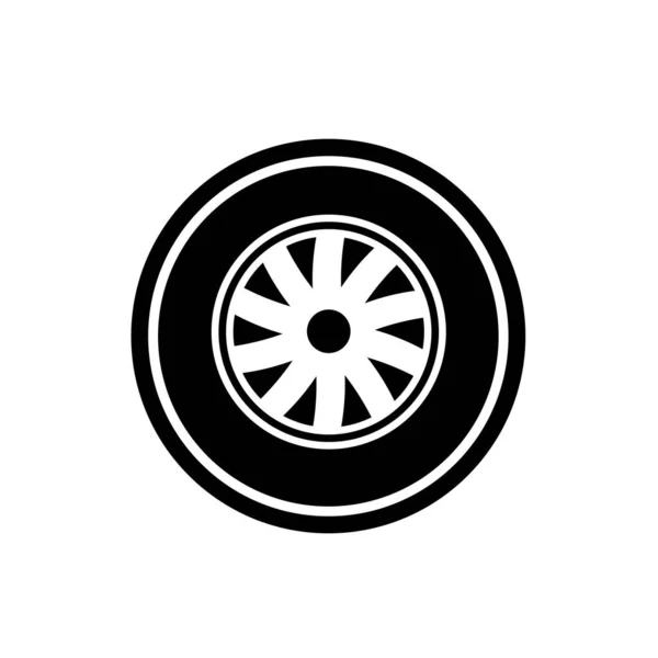 Jant Simgesi Vektör Şablonu Çizim Logosu Tasarımı — Stok Vektör