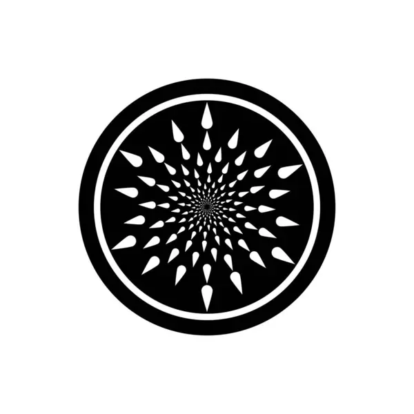 Spiralna Ikona Wektor Szablon Ilustracja Logo Projekt — Wektor stockowy